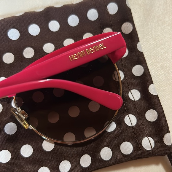 Henri Bendel Fuschia & Tortoise Shell Sunglasses - Picture 5 of 9